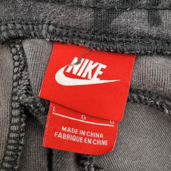 Nike Pants Mens Large Black Gray Camo Tech Fleece Joggers Sweatpants Pockets - Picture 6 of 14
